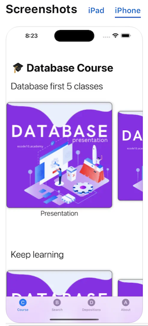 ecode10 database