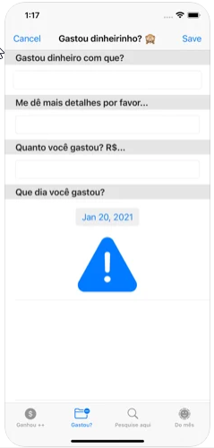 Ganhou? Gastou?